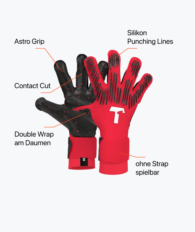 solar handschuhe REBEL 2.0 Solar Red